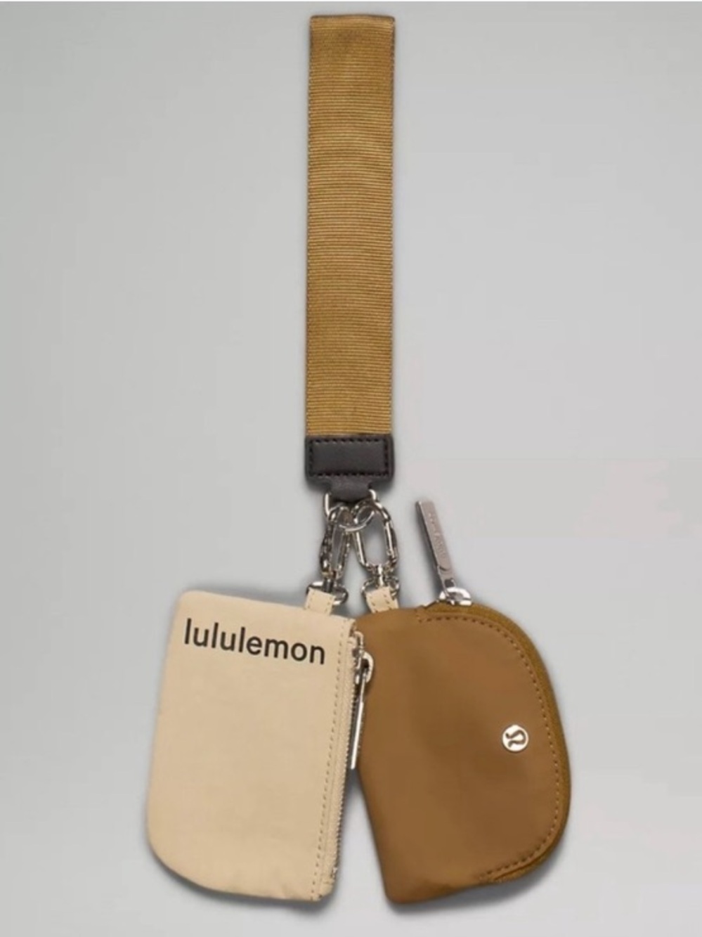 Lululemon Dual Pouch Wristlet Trench/Carmel NWT✅